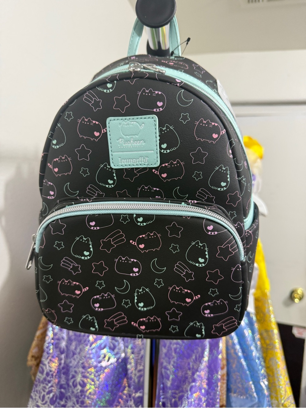 Loungefly Pusheen Black Mini Backpack